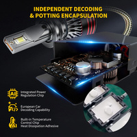 Ampoules de phares de voiture LED, phares de voiture LED H4, 9004, 9007, 9006, 9005, H11, H7, H1, 9012, phares de voiture LED avec Canbus