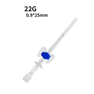 Kanula IV 16G 20G 24G Kateter Medis Jarum Indwelling Arterial Venous Plastik Ramah Lingkungan Baja Tahan Karat Veteriner - Product Image 1