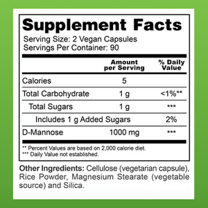 Compléments alimentaires à base de plantes les plus vendus avec D-Mannose pour la maintenance quotidienne du bien-être des adultes, capsules de compléments alimentaires D-Mannose - Product Image 2
