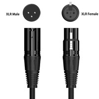 Cable convertidor DMX512 OEM Cat5 RJ45 8P8C hembra a doble XLR 3 pines macho/hembra, de cobre puro y aluminio, Plug&Play para luces de escenario y cámaras