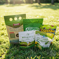Sachets refermables pour aliments, sachets à fermeture éclair pour fruits secs, sachets à fermeture éclair en aluminium