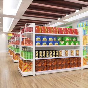 Système de gondoles de présentation de vêtements en acrylique de qualité commerciale, robuste, avec étagères réglables pour les supermarchés et les magasins de détail - Product Image 1