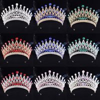 Diadème de Mariée de Luxe en Alliage Doré avec Cristaux, Style Miss Univers Paraguay, pour Mariage, Anniversaire, Fête, Princesse