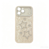 Étui de protection intégral 360° en TPU diamanté avec personnage de dessin animé scintillant de luxe pour 11/12/13/14/15/16/17 Pro Max, anti-empreintes digitales, étanche