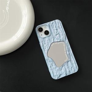 New Girlish make up gương mặt trăng trường hợp điện thoại cho Samsung Galaxy A23 Winkle gương Cover quay lại - Product Image 4