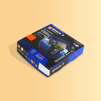 Boîte en papier pliable personnalisée de qualité supérieure avec impression de logo en couleur brillante pour produits électroniques