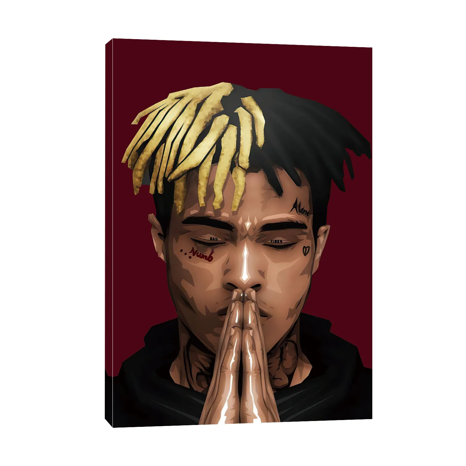 Rap star XXXTentacion Hip-Hop culture picture print on canvas and poster wall art pop painting for room and home decoration