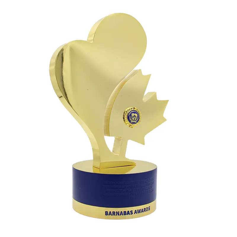 Los fabricantes de trofeos de alta calidad diseñan trofeos de oro trofeos conmemorativos de premios de metal personalizados