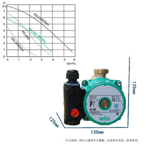 Pompe de circulation Wilo Rs25 6, 3,5 m³/h, hauteur de refoulement 5,8 m, corps en fonte pour système de chauffage - Product Image 4