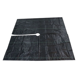 Tessuto di plastica Weed Stop per aiuola con fori in PP PE tessuto paesaggio perforato Anti tappeto di controllo delle infestanti - Product Image 3
