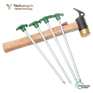 Estacas para Tienda de Campaña de Acero Inoxidable de 13 Pulgadas con Mango de Plástico, para Uso en Todas las Estaciones - Product Image 4