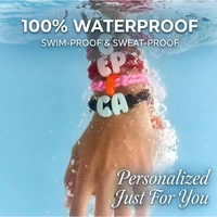 Pulsera Trenzada Personalizada Estilo Universitario, Impermeable, con Letras y Números, Joyería para el Espíritu de Equipo, Regalos para el Día del Partido