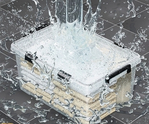 Trong Suốt Chống Ẩm 35L Hộp Lưu Trữ PP Vải Tổ Chức Cho Mền Hàng Khô 1Cm Chiều Dung Sai Hộ Gia Đình Mục - Product Image 3