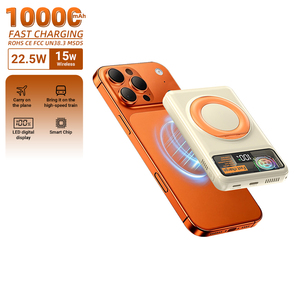 Banco de Energía Magnético OEM/ODM, Banco de Energía Inalámbrico Magnético de 10000 mAh, 15 W, 20 W, Carga Rápida, Batería Magnética Segura - Product Image 1