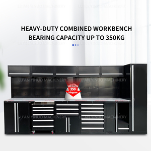 Nhà máy vật liệu thép đen tường kết hợp tủ với ngăn kéo và đèn LED - Product Image 4