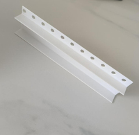 Profilé PVC en forme de F pour joint décoratif de plâtre, bande d'ombre pour mur et plafond en cloison sèche
