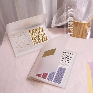 Libro de Almacenamiento Profesional para Pegatinas de Uñas de Doble Cara, Plástico Grueso, Suministros de Uñas de Primera Calidad, 15.5x20.6cm, Uso Profesional en Salón - Product Image 4