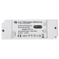 CE 24V 40W 4 en 1 regulable 0-10V/1-10V/10V PWM/Potenciómetro LED Controlador regulable