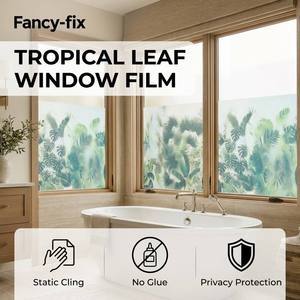 Película Estática <span class=keywords><strong>para</strong></span> Ventanas de PVC de Diseño Moderno, Aislamiento Térmico, Protección UV, Fácil Instalación, Decorativa <span class=keywords><strong>para</strong></span> Hogares y Residencias - Product Image 1