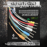 Câble de raccordement tressé en nylon mono de 3.5mm avec blindage en feuille Câbles de raccordement Eurorack pour synthétiseurs modulaires