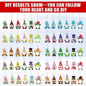 Ensemble de 60 Gnomes de Noël en Bois, Finition Mate, Écologique, à Peindre Soi-même, Décoration Maison, Salon, Cadeau Artisanat - Product Image 3