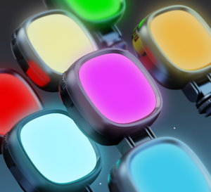 Projecteur de poche rechargeable K-lamp RGB - Lumière de beauté pour diffusion en direct sur téléphone portable, photographie couleur et éclairage d'appoint - Product Image 2