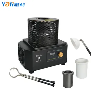 Melting Furnace Machine 1400-1600 Degree Melting Point Machine Mini Melting Furnace Portable Gold Smelting Machine Silver Oven