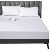 Taie d'oreiller 100 % coton percale unie anti-boulochage et drap plat taille Queen, couleur argent, 20x30 pouces, frais et rafraîchissant