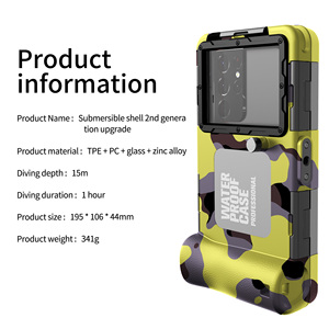 Étui étanche universel Shellbox de 2e génération amélioré pour la natation, le surf et la plongée sous-marine jusqu'à 15 m (49 pieds) pour téléphones mobiles de 6,9 pouces - Product Image 4