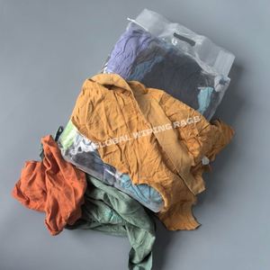 Trapos de Felpa de Algodón 100% de Larga Duración, de Colores Industriales Mixtos, para Limpiar Sudaderas y Eliminar Aceite - Product Image 1