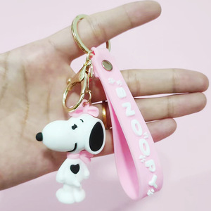 Porte-clés en PVC de poupée <span class=keywords><strong>Snoo</strong></span> de dessin animé de vente chaude et ornement de poupée Charlie: pendentif de voiture, petit cadeau de couple d'humeur féminine - Product Image 3