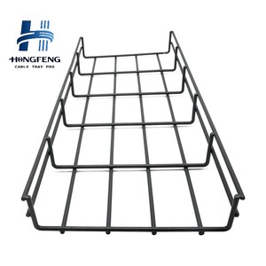 Bandeja de Cables de Malla de Alambre de Acero Electrogalvanizado de Alta Resistencia para Exteriores, Directo de Fábrica, con Capacidad para 80 Cables, Resistente a la Corrosión - Product Image 1