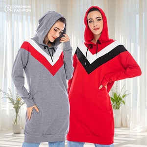 9.9 Casual Women Winter Clothing Comfortable Hooded <b>Long</b> <b>Sweatshirt</b> With Pockets High Quality Cotton Women Winter Clothing 6194# - Product Image 1