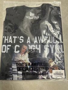 Herren Y2K Streetwear T-Shirts Hochwertige Baumwolle Overs ized Fit Strick buchstabe Das ist AWFUL LOT COUGH SYRUP T-Shirts Herren - Product Image 2