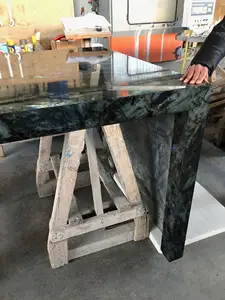 Losas de granito de labradorita azul de piedra Lemuriana de lujo exótico de grado superior para encimera de cocina