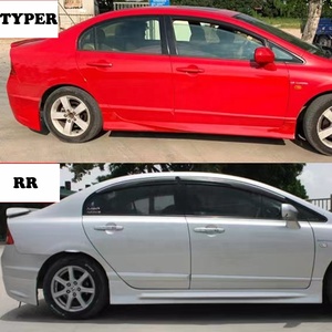 Kit de Carrocería para Type-R 2006-2011, Parachoques Delantero Nuevo con Alerón Trasero, Faldones Laterales y Recortes para Gancho de Remolque para C - Product Image 4