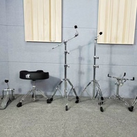 Factory Direct Chrome Drum Set Snare Drum Stand-Adjustable Heavy Duty Stainless Steel Tripod Stand 25mm Tube Diameter for