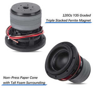 4 Ohm Active/Passive <span class=keywords><strong>DJ</strong></span> Bass Subwoofer Haut-parleur Accessoires Neodymium Original Equipment Dual Magnetic Fifty Core Car DC 12V - Product Image 2