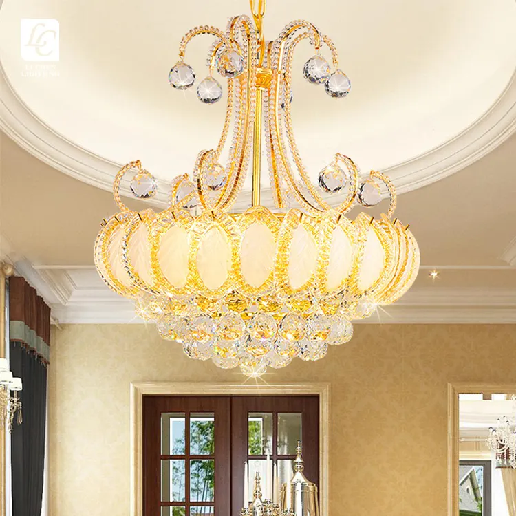 High Quality Restaurant Hotel Indoor Decoration Iron Crystal LED Chandelier Light