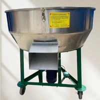 Nouveau mélangeur automatique industriel de poudre de particules pour l'alimentation animale, végétale et agricole, en acier inoxydable à bouche plate