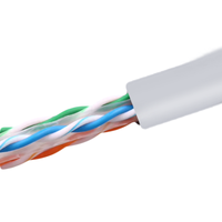 Cable de Red Ethernet LAN Cat6A UTP de Doble Cubierta Sin Blindaje para Exteriores, 305m, PVC LSZH, Suministro del Fabricante