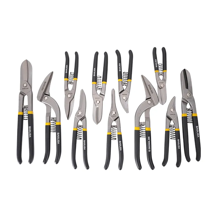 Steel Scissors Tin Snips Metal Sheet Cutting Scissor PVC Pipe Cutter Professional Industrial Shears