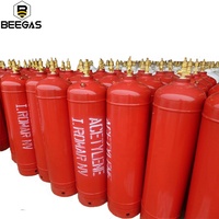 Haute Qualité 40Bar Haute Pureté Sans Soudure Cylindre 99.9% Pureté 40L Gaz Acétylène
