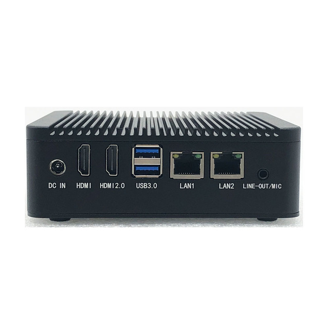 Factory Price Mini Pc J4125 Dual LAN Mini Computer Win10 Portable Industrial Desktop Mini Pc Computer