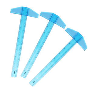 Règle en T en plastique transparente Foska de 20 pouces avec mesures en pouces et en centimètres pour les architectes, les ingénieurs et les artistes - Product Image 1