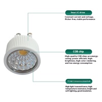 COB G9 Ampoule LED G4 3W 220V Capteur de projecteur en céramique Non Dimmable Bi Pin Base Pendentif Mur Plafond Éclairage Lustre Maison AC