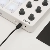 M-VAVE SMC-PAD MIDI Controller Strike Pad RGB Backlight MIDI Keyboard BT Connection Low Latency 3.5mm Output Interface MIDI Pad