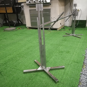Parrilla Plana Moderna Premium para <span class=keywords><strong>Shawarma</strong></span> Brasileña, Kit de Asador Giratorio Portátil de Acero Metálico Plegable para Cocina, Hogar y Fiestas - Product Image 3