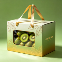 Op maat gemaakte golfkartonnen fruitdozen, bedrukte kartonnen verpakkingen met logo voor de verzending van vers fruit