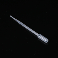 Pipettes Pasteur graduées en plastique PE jetables de laboratoire avec volume réglable, capacité de 0,1 ml à 10 ml, garantie de 3 ans
